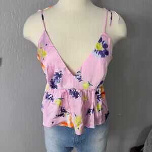 Savage X Fenty Night Blooms Satin Sleep Cami, Large